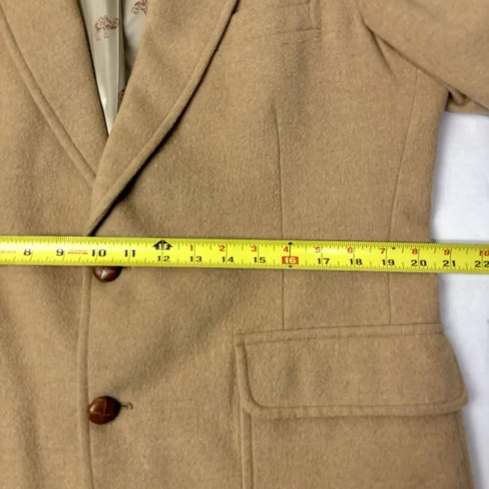 VTG Jos A Bank Executive 100% Camel Hair‎ Blazer Sport Coat Classic Mens 42R EUC